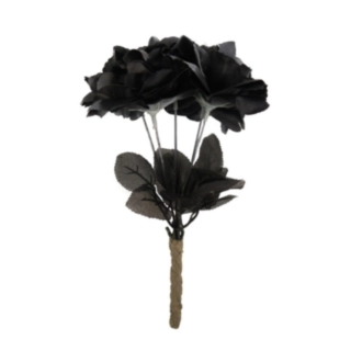 Rose Brudebukett Svart
