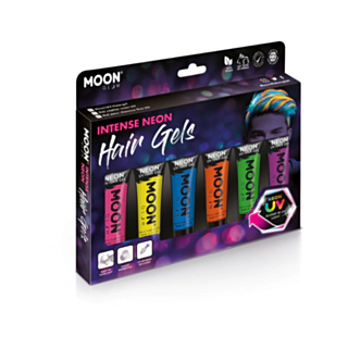 Moon Glow Intens Neon UV Hårgele Assortert