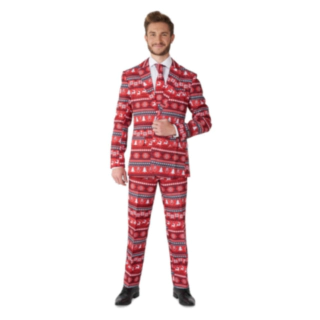 Suitmeister® Nordic Pixel Dress Rød
