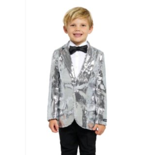 Suitmeister® Silver Sparkle Barneblazer