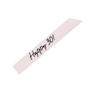 Happy 30 år Bursdag Kremhvit og Svart