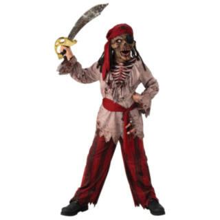 Zombie Pirat Barnekostyme