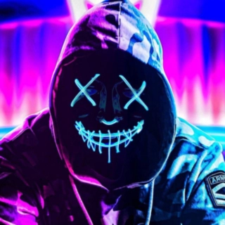 Purge LED Maske Blå