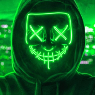 Purge LED Maske Grønn
