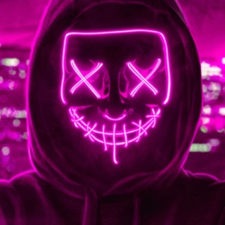 Purge LED Maske Rosa