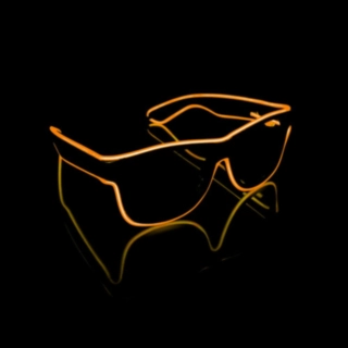 LED Wayfarer Briller Oransje