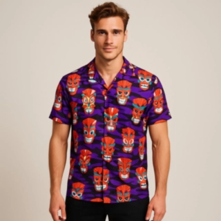 Tikimasker Hawaiiskjorte