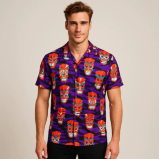 Tikimasker Hawaiiskjorte