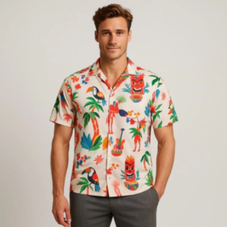 Tiki Hawaiiskjorte
