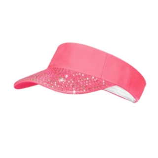 Glitter Solskjerm Caps Rosa