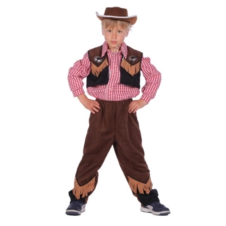 Western Cowboy Barnekostyme Brun