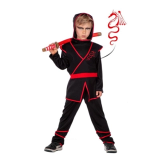 Drage Ninja Barnekostyme Rød