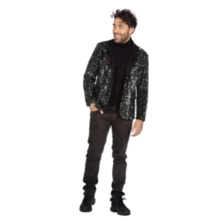 Glitter Blazer Svart