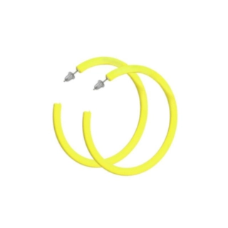 Hoops Øreringer Neongul