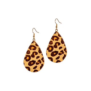 Leopard Dråpe Øreringer