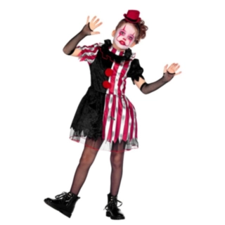 Halloween Klovn Kjole Barnekostyme