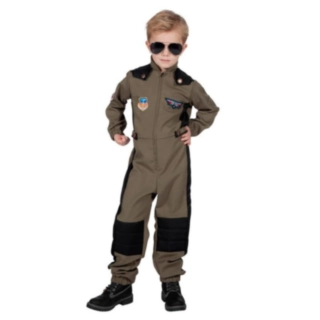 Tøff Pilot Barnekostyme