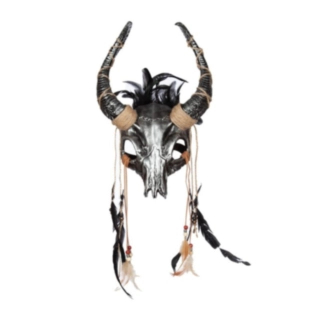 Demonisk Hodeskalle Maske Svart