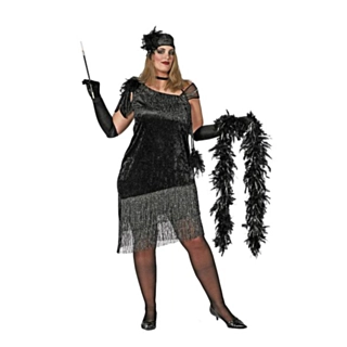 Charlestonkjole Plus Size Svart