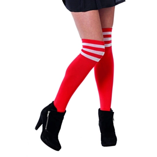 Cheerleader Knestrømper Rød
