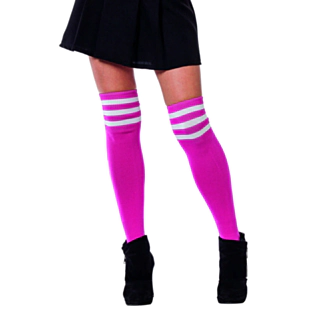 Cheerleader Selvsittende Strømper Rosa