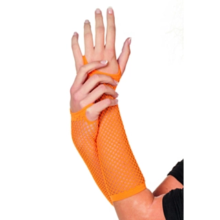 Lange Nettinghansker Oransje