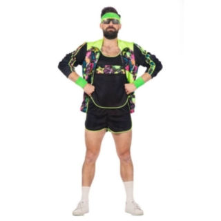 Aerobic Kostyme Neongrønn