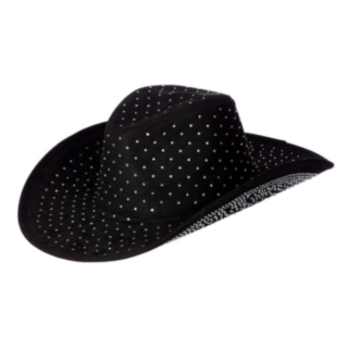 Rhinsten Cowboyhatt Svart