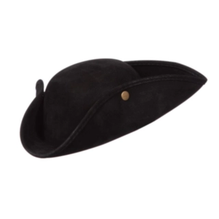 Tricorn Pirathatt Svart