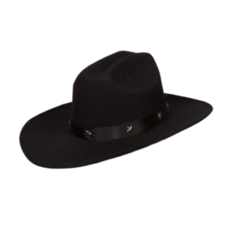Cowboyhatt med Nagler Svart