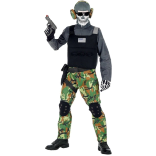 Skjelettsoldat Barnekostyme