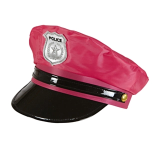Politi Hatt Neon Rosa