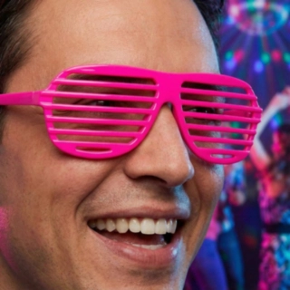 Briller Neonrosa