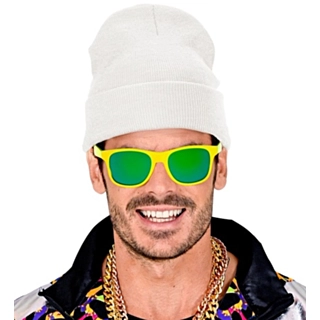 Hip Hop Beanie Lue Hvit