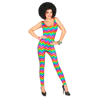Regnbuefarget Bodysuit Kostyme