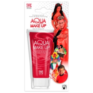 Aqua Ansiktsmaling Tube Rød