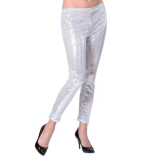 Paljett Leggings Sølv