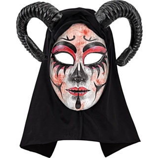 Demoninne Hette Maske Svart