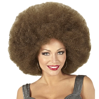 Stor Afroparykk Brun