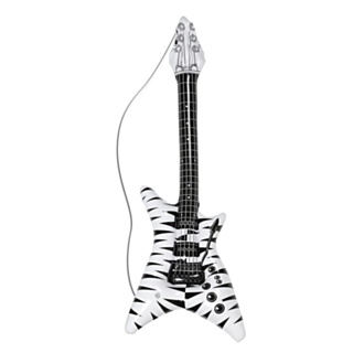 Oppblåsbar Rockegitar Sebrastriper