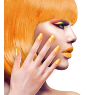 Neon Negler Oransje