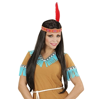 Indianer Dame Parykk