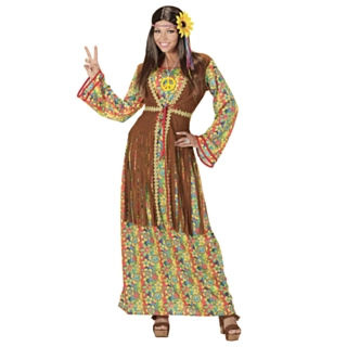 Lekker Hippie Kjole Kostyme