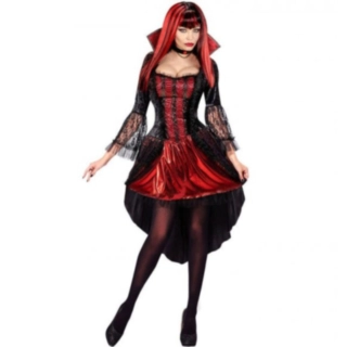 Gotisk Vampyrinne Kostyme