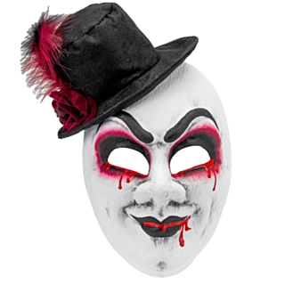Blodig Harlekin Maske