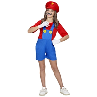 Miss Mario Blikkenslager Barnekostyme