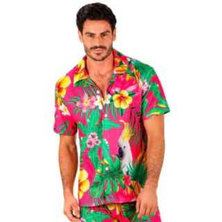 Tropisk Kakadue Hawaiiskjorte