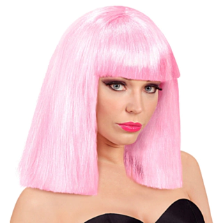 Rosa showgirl-parykk