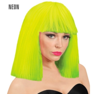 Neon Showgirl Parykk Gul