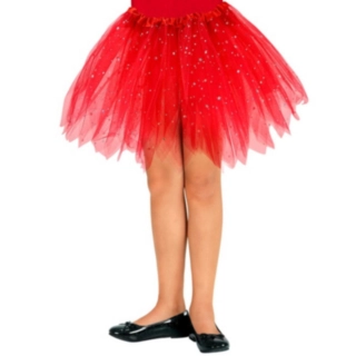 Glitrende Tutu Barn Tyllskjørt Rød